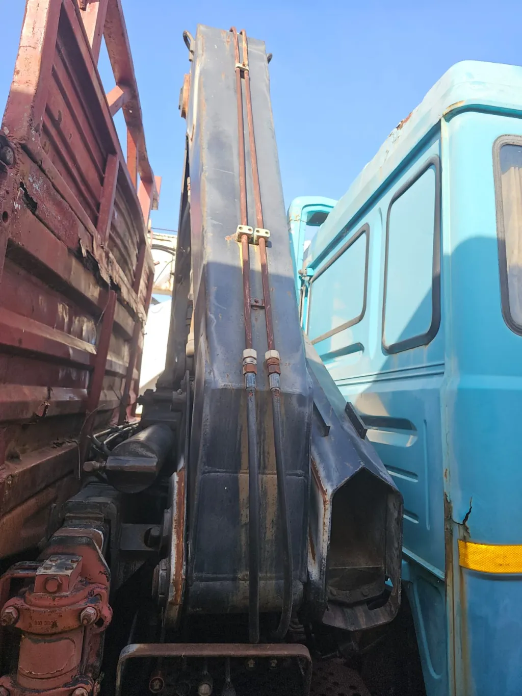 fiat 190 con gru - particolare gru