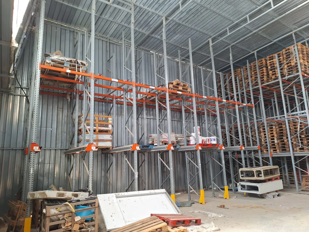 scaffalatura industriale usata 