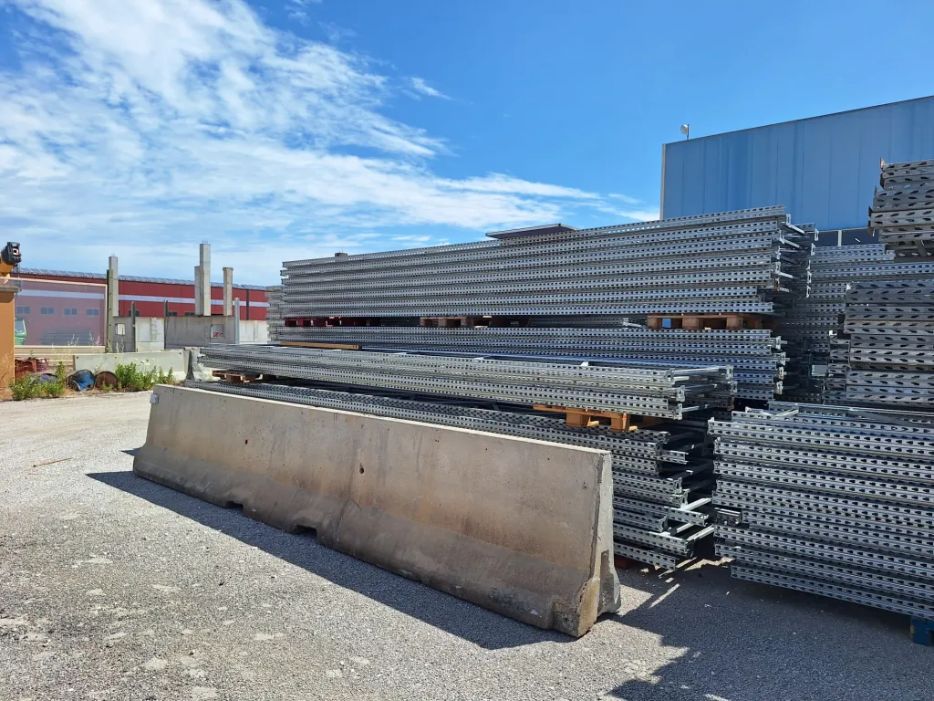 Scaffalatura industriale pallettizata usata 